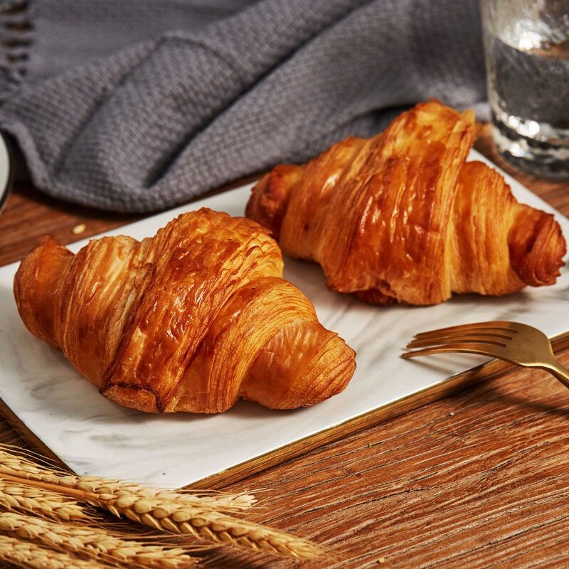 【上海发货】全麦即食烘焙原味大号羊角可颂牛角包早餐商用面包