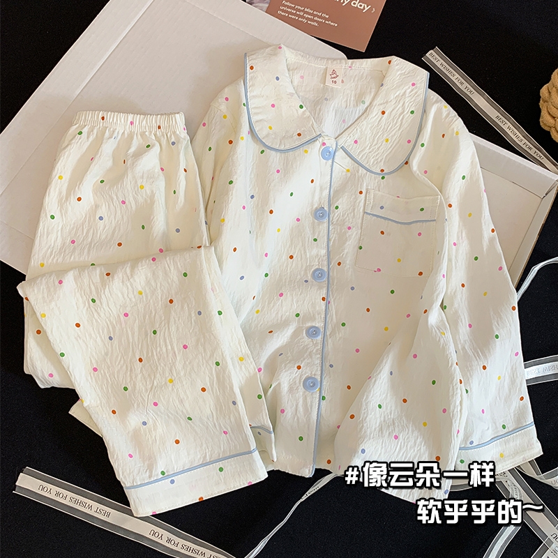 软呼呼云朵棉儿童睡衣女童春秋季