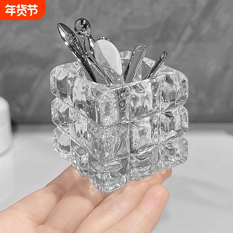 化妆品收纳盒镜柜高级感面膜勺子固定器面霜挖取勺眼霜挑棒刷收纳,收纳整理,桌面收纳盒,淘宝优惠券,粉丝福利购,淘宝优惠卷