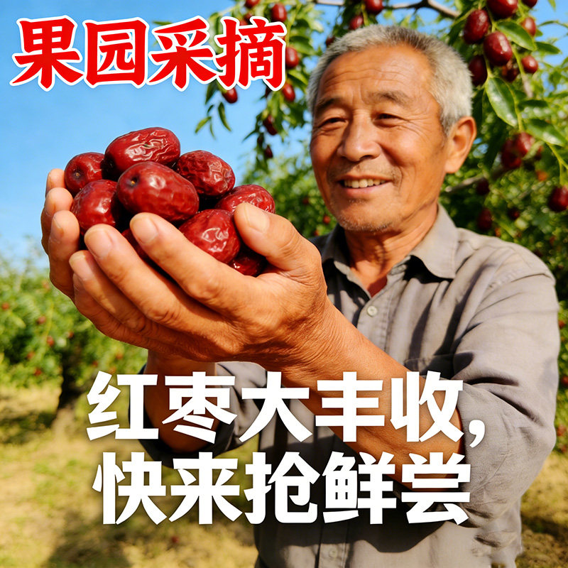 红枣一级若羌大红枣新疆特产灰枣骏枣一级大枣婚庆干果枣子小枣