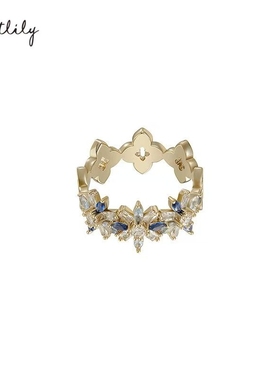 艾特里里光之城系列双面旋转可佩戴闭口戒指日常百搭戒指