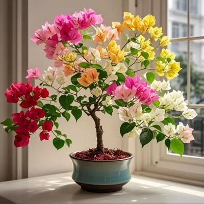 爆款正宗三角梅老桩苗基地直发盆栽四季好养花卉绿植阳台客厅三色