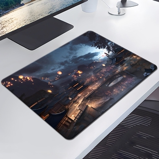 鼠标垫小号家用可爱女高颜值可水洗加厚书桌垫子学生办公环保防滑