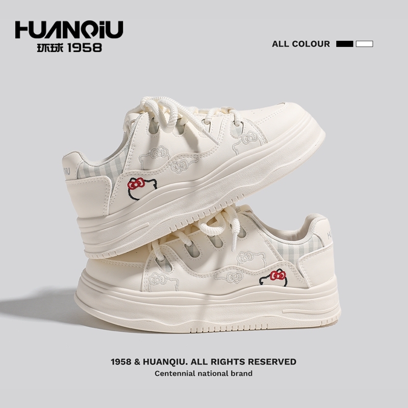 环球厚底增高可爱时尚爆款小白鞋2025秋季女运动学生休闲板鞋小众