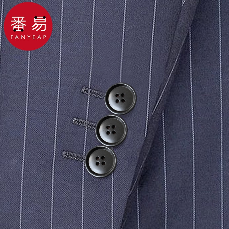 纽扣/大衣AA1sn0-西装纽扣四眼扣男女黑色大衣风衣扣外套毛衣扣