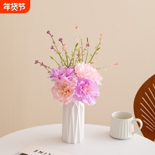 牡丹花假花仿真花摆设装饰花艺摆件仿生高档轻奢高端花束摆放花卉