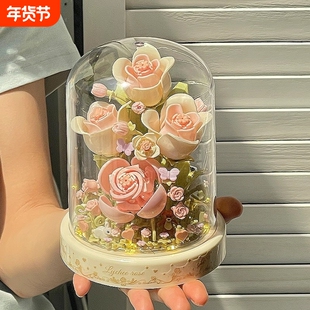 兼容乐高永生积木花拼装盆栽花束玩具2025新款男女孩系列生日礼物