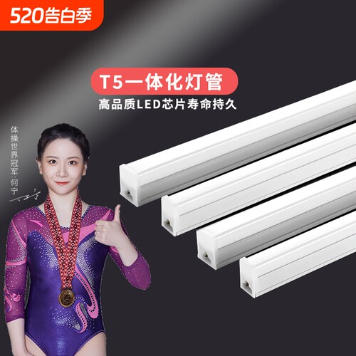 一体化led灯管T5超亮t8日光灯长条灯条节能支架光管1米2照明护眼