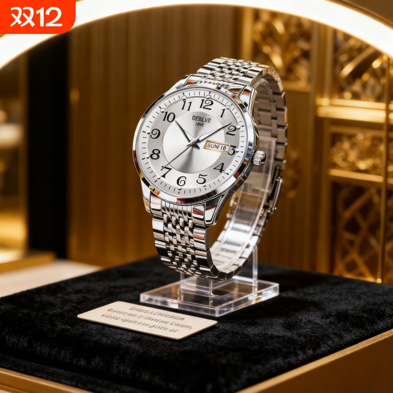 瑞士同款青少年初高中学生手表男款简约潮流全自动机械防水石英表