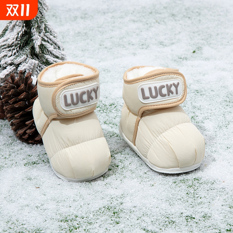新生婴儿步前鞋2025新款冬季加绒加厚0-6-12个月宝宝冬鞋学步棉鞋