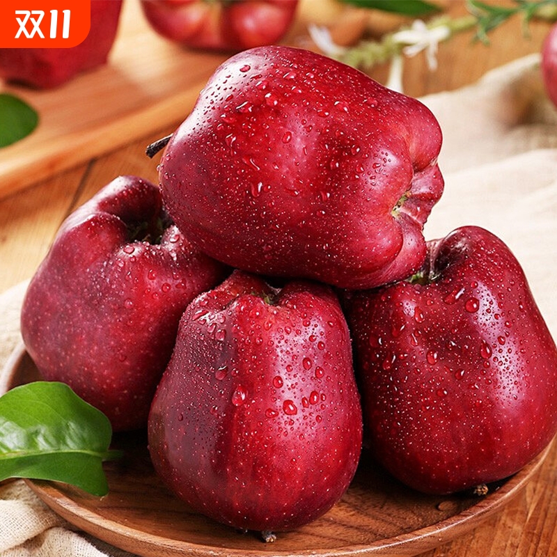 【宝宝辅食】新鲜花牛苹果天水正宗应季水果粉面脆甜蛇果整箱包邮