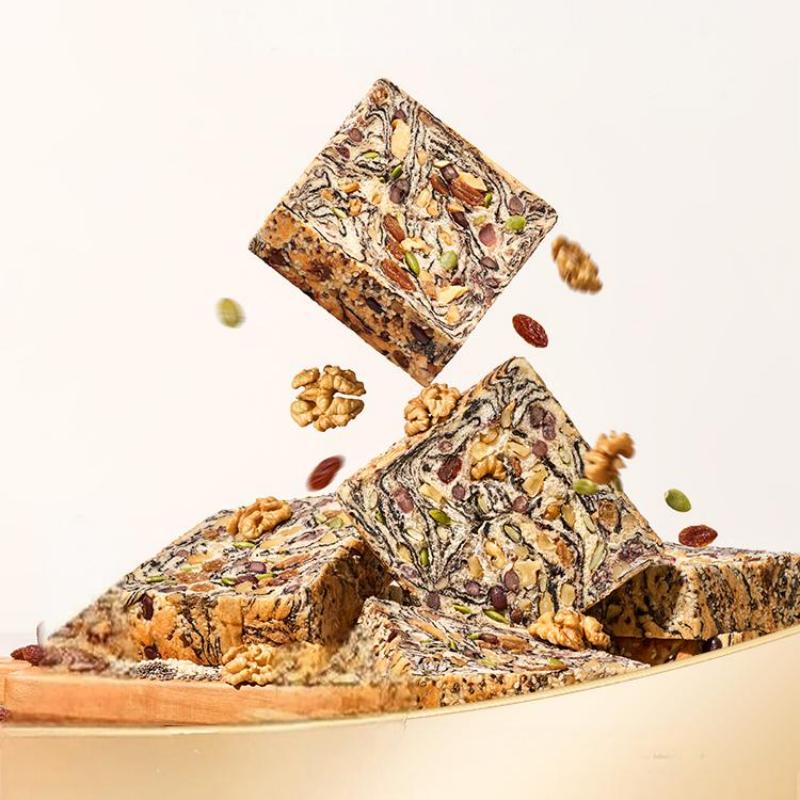 甄选全麦坚果厚切吐司面包零食追剧营养代餐早袋餐整箱速食的雲