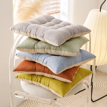 【全网爆款】坐垫棉麻加厚椅子垫透气学生宿舍久坐凳子地板屁股垫