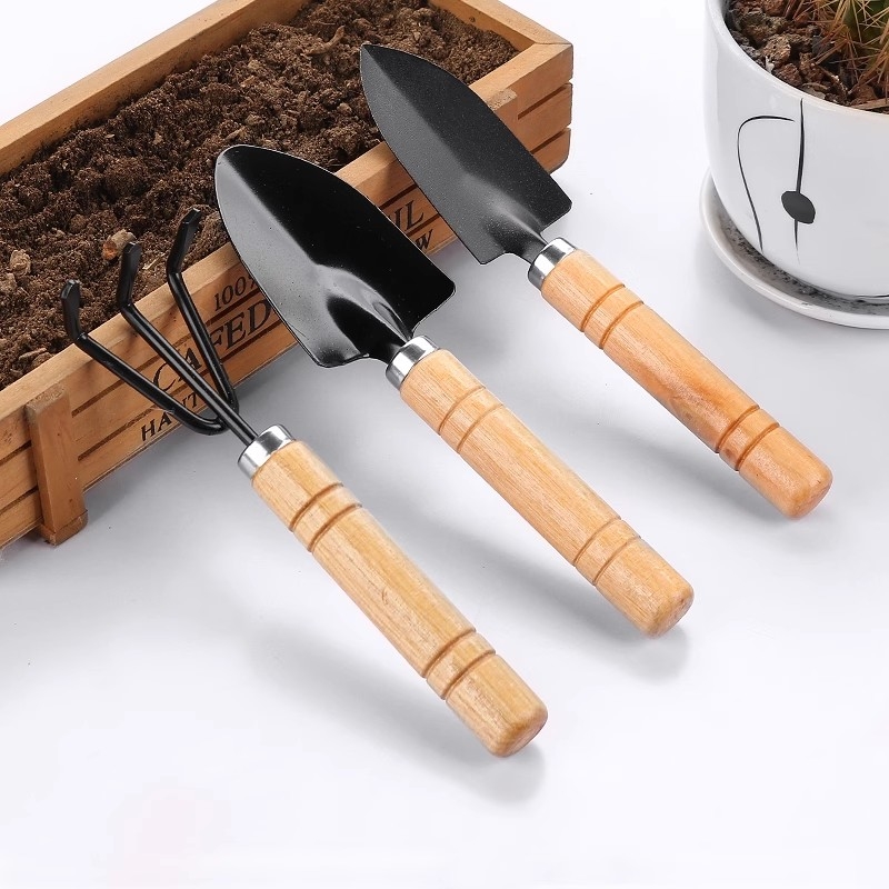 种花工具家用种菜养花园艺松土花铲盆栽种植三件套小铲子便携平头