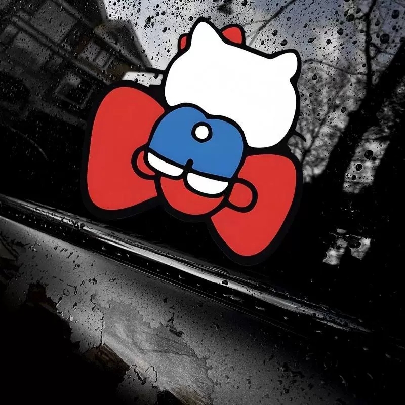 卡通蝴蝶结hellokitty装饰贴纸