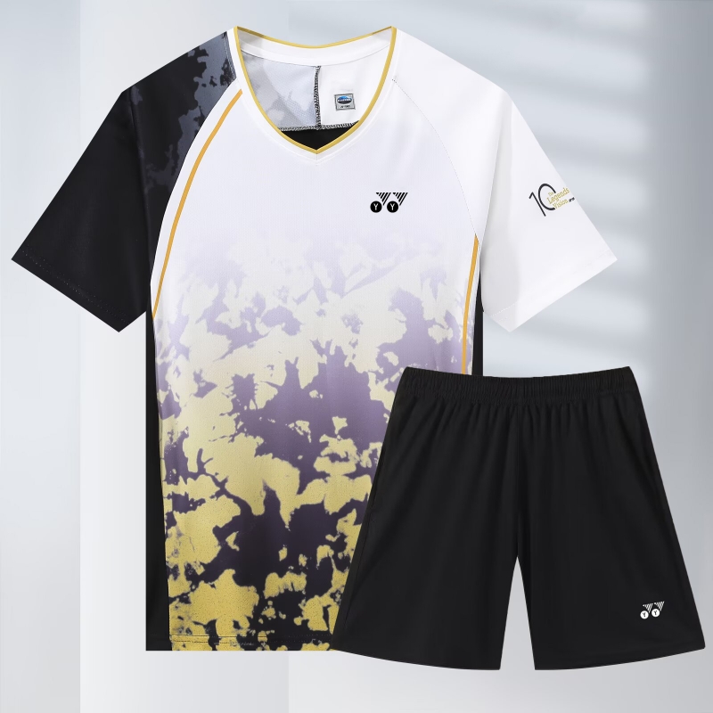 2025新款yy羽毛球服男女短袖速干运动儿童套装王者系列亲子服球衣