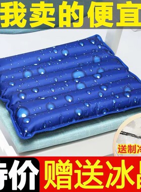 冰垫坐垫水垫降温汽车夏季水床垫凝胶垫透气学生冰枕枕头卧床沙发