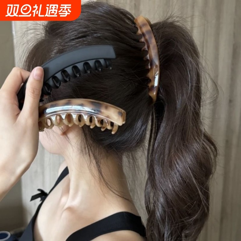 复古高马尾香蕉夹2025新款发夹自然蓬松显发量抓夹后脑勺盘发夹子