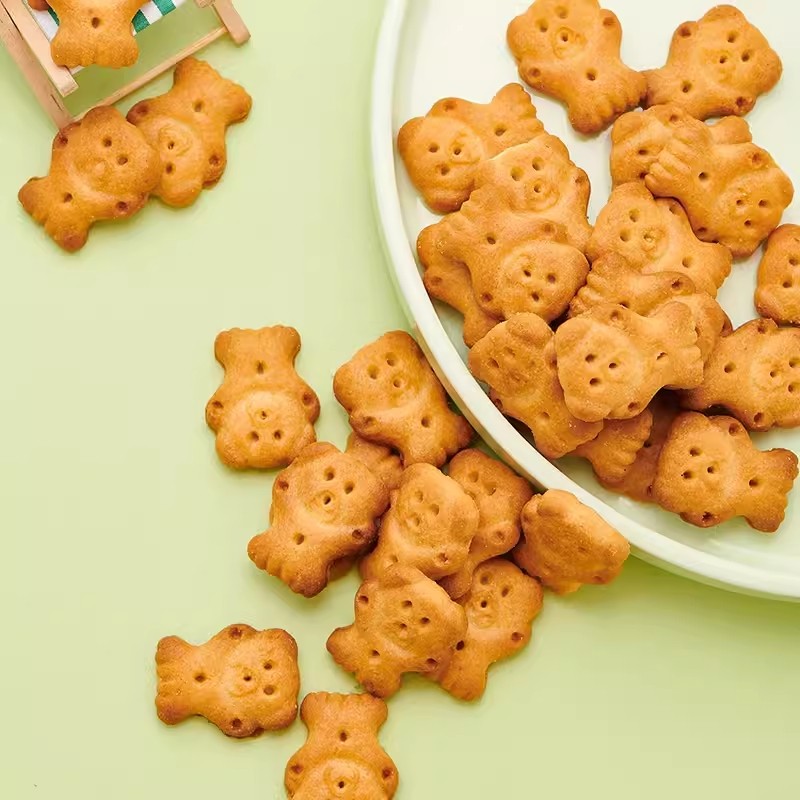 小熊饼干无糖精早餐休闲小吃零食品散装健康营养解馋小吃零嘴