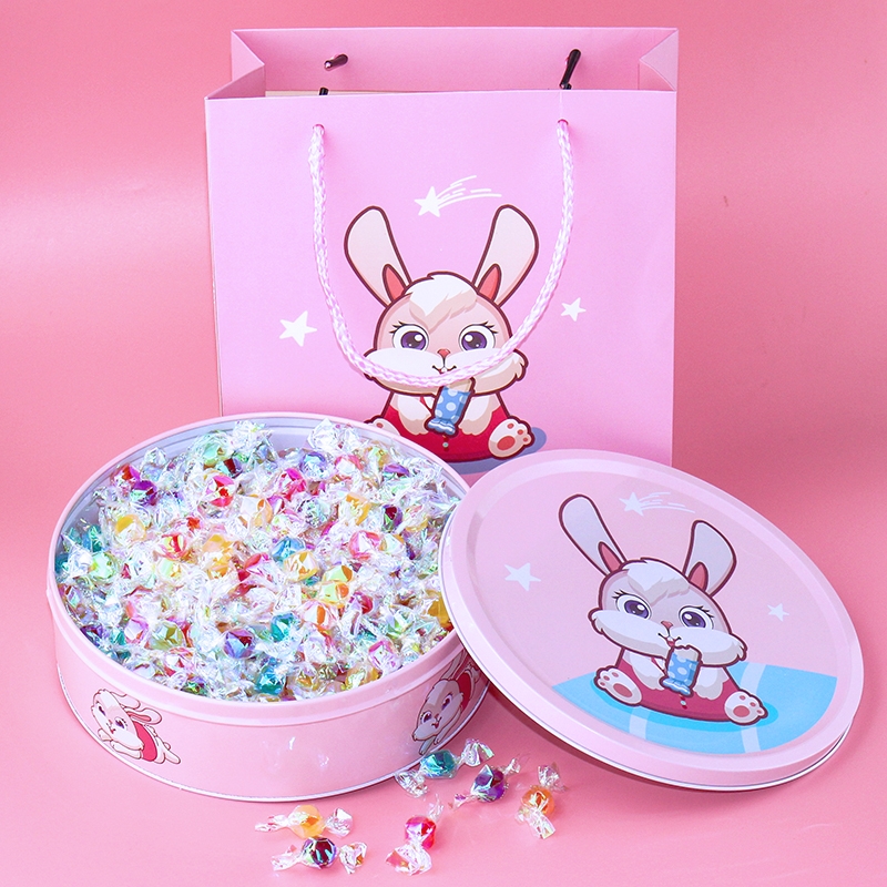 网红糖果年货意萌千纸鹤糖果礼盒装炫彩生日礼物儿童送女生铁盒