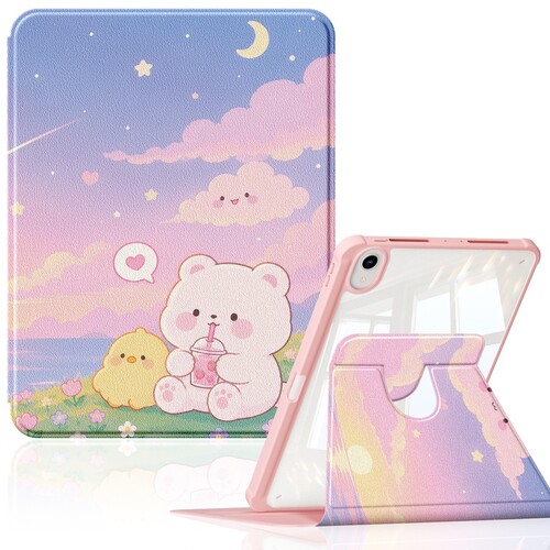 旋转适用ipad保护套Air6保护壳苹果air5/3带笔槽ipad9/10平板防弯air2防摔2021三折第九代7全包2018mini6