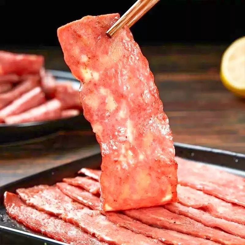 烟熏培根风味切片烘焙烧烤披萨食材手抓饼火腿肉片早餐冷冻半成品