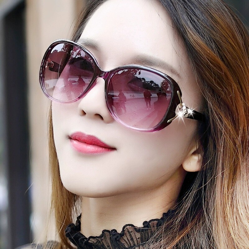 太阳镜眼镜女防紫外线2025潮新款变色墨镜夏圆脸偏光大脸显瘦大框