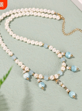 锁骨中国璎珞珍珠唐制旗袍仙气链配饰流苏古代汉服饰品厂家