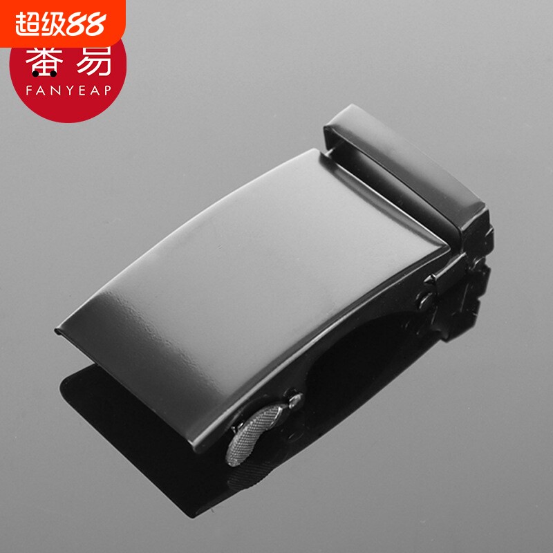 皮带扣AA1SQ0-腰带头卡扣皮带头卡扣配件简约方形黑色扣头