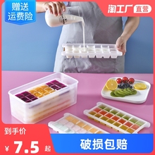 家用制冰盒大冰块盒冰格冰箱冻冰块模具硅胶磨储冰盒商用制冰