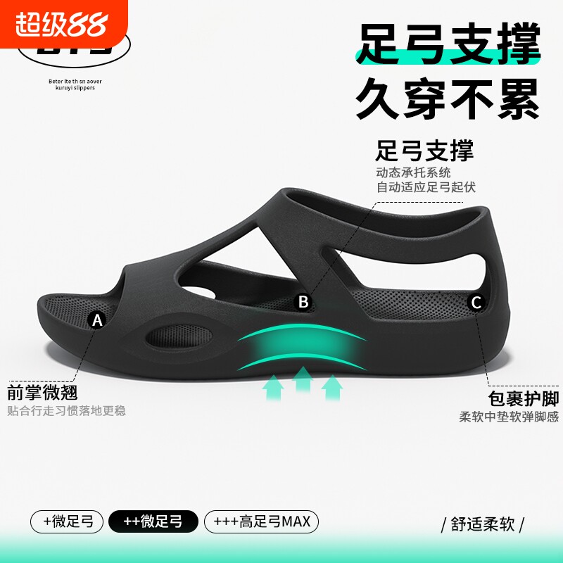 EVAI足弓支撑防滑防水凉拖鞋图片