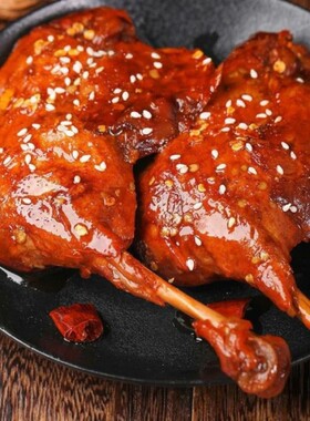 奇妙麻辣大鸭腿110g开袋即食卤味小吃零食充饥夜宵辣味盐焗香辣