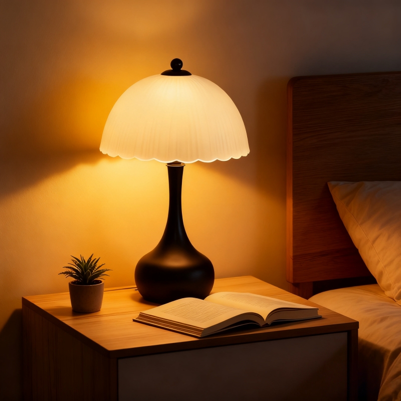 美式复古台灯卧室床头灯简约少女温馨北欧台灯床头小夜灯触摸灯