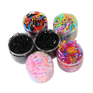 橡皮筋女扎头发加厚发圈一次性高弹力耐用黑色胶圈小头绳不伤发