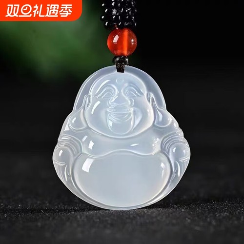 正品玉髓福豆佛公貔貅吊坠祥云如意情侣挂件多样性发货多规格