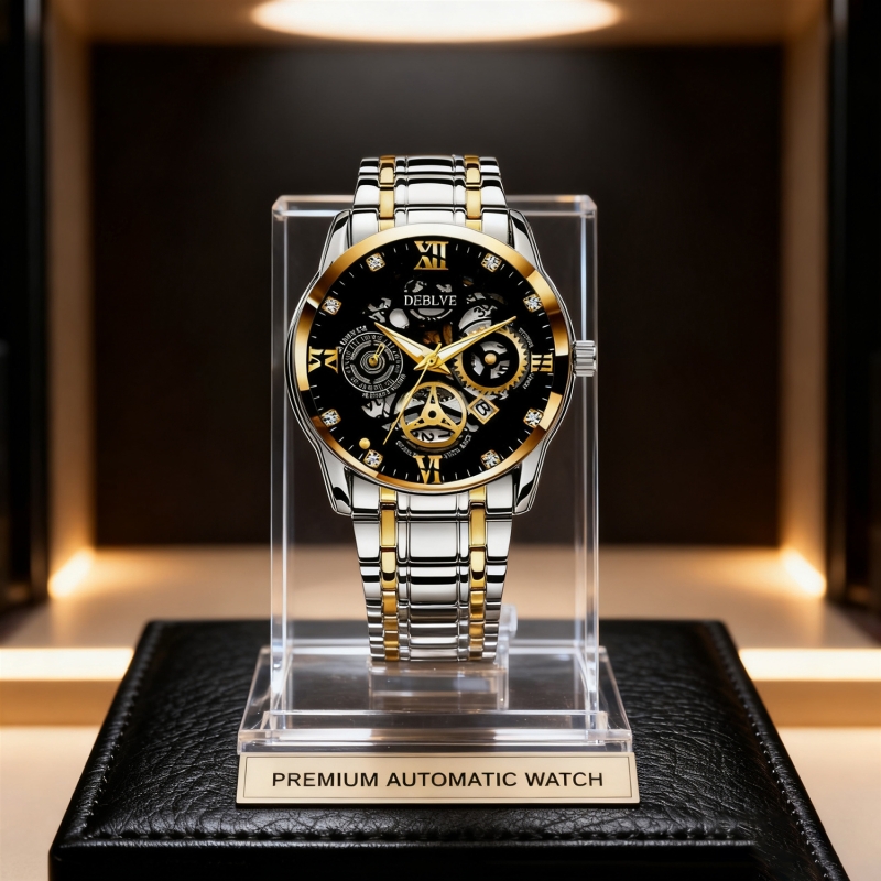 男款手表钢带商务防水石英腕表高级感男士正品名牌全自动非机械表