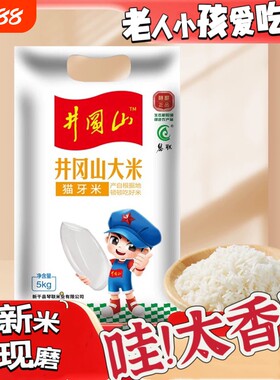 猫牙米长粒香米正宗江西丝苗大米现磨超长油粘老人小孩爱吃的大米
