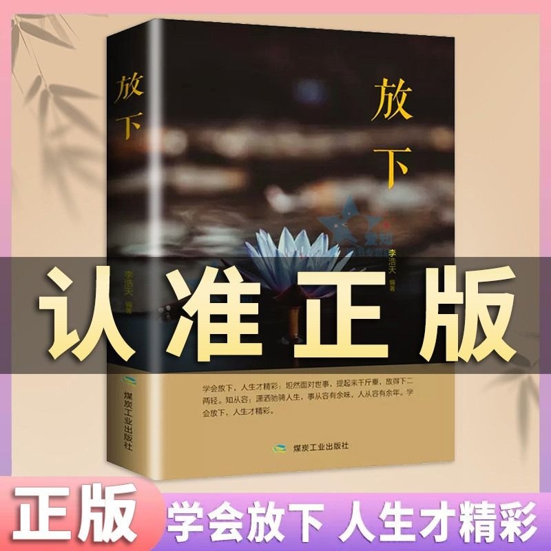 认准正版放下书籍静心人生智慧哲学战胜焦虑正能量治愈系修心修身养性