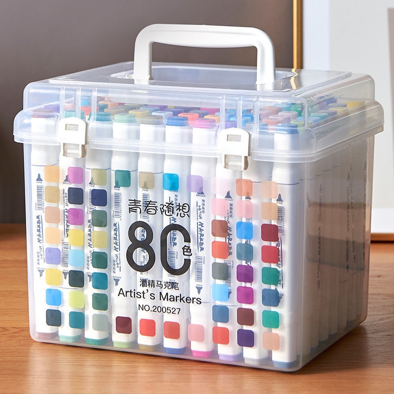 马克笔盒装加送20%墨水超耐写