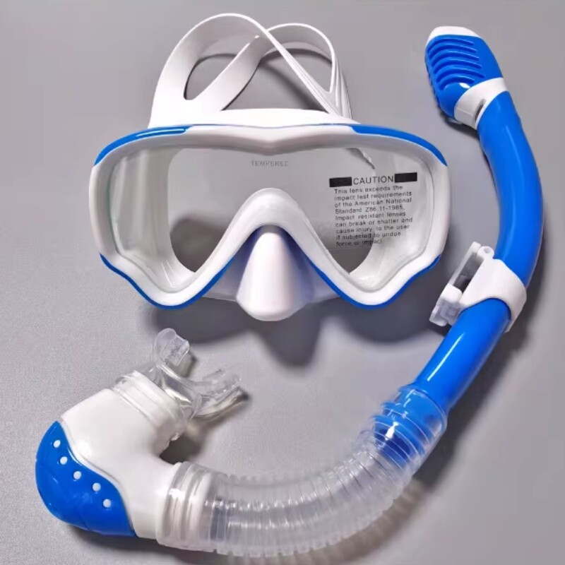 浮潜面罩 全干式潜水眼镜 呼吸管套装 跨境亚马逊浮潜儿童潜水镜