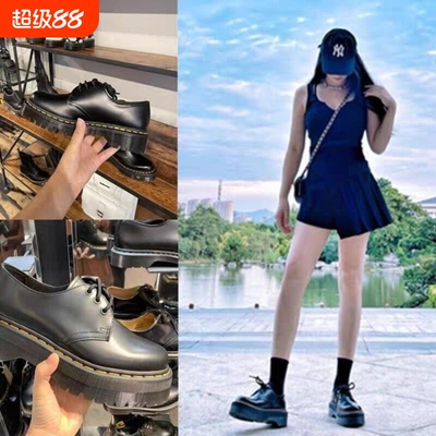 意尔康心选1461厚底马丁小皮鞋女复古英伦学院风显英伦风马丁靴