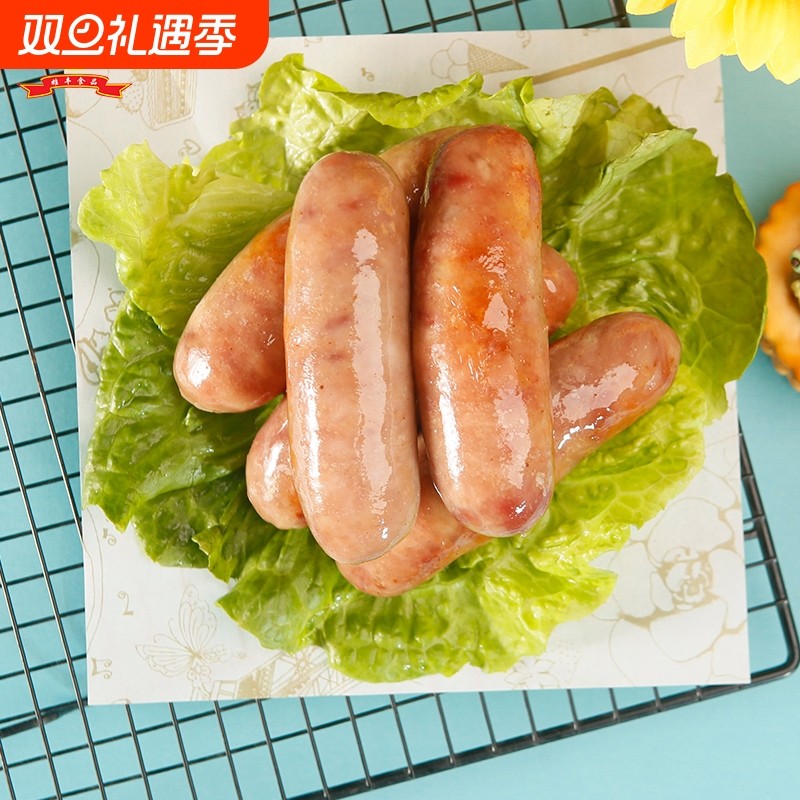 雄丰火山石烤肠500g/600g/700g大肉肠台式热狗肠非淀粉