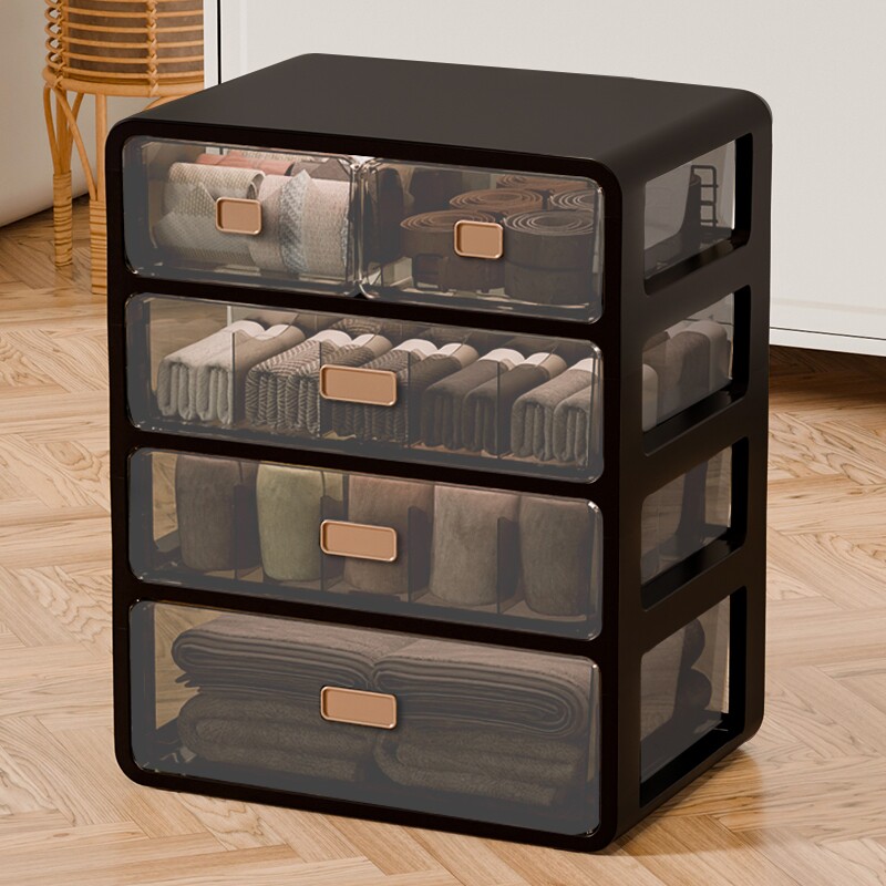 内衣内裤收纳盒抽屉式收纳箱装袜子三合一整理神器整理柜衣柜好物