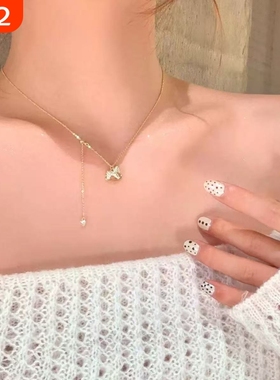 2026生肖金色小马项链女小红书同款马上有钱锁骨链高级感设计气质