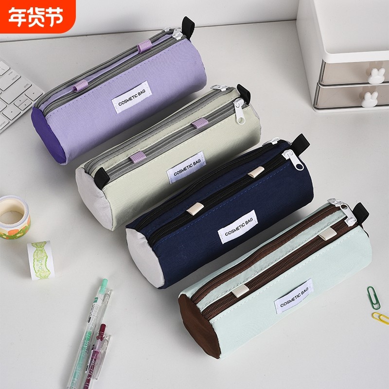 原创高颜值大容量蛋卷多层笔袋美式防水文具盒便携小众可爱设计感文具袋,文具电教/文化用品/商务用品,笔袋,淘宝优惠券,粉丝福利购,淘宝优惠卷