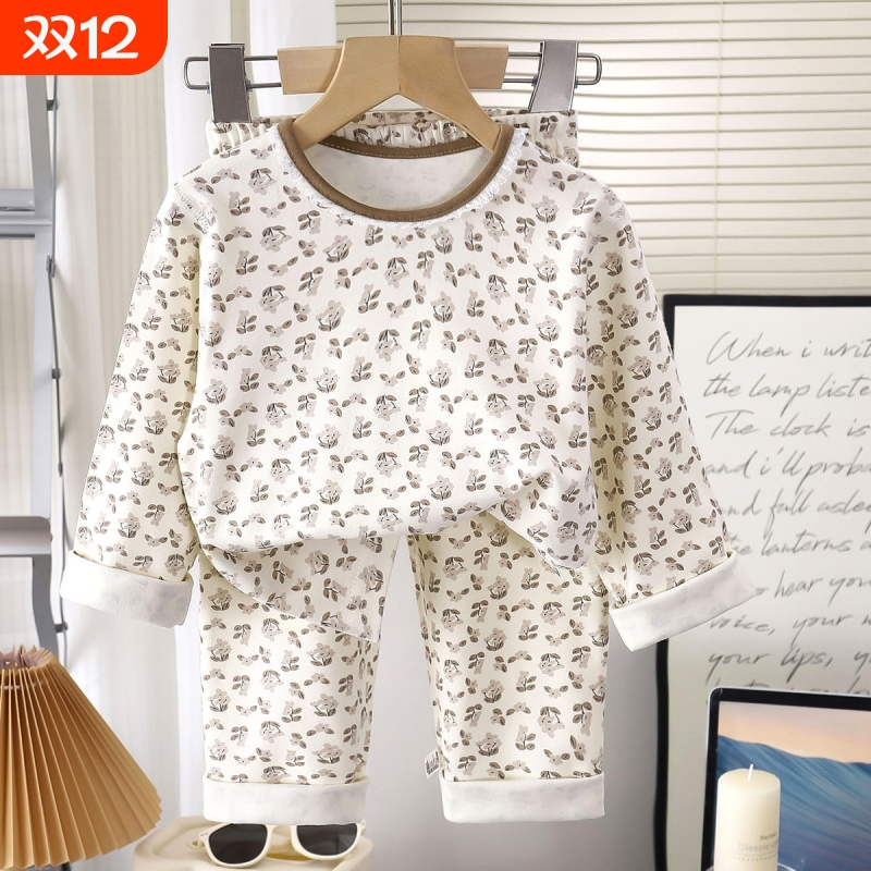 2025新款中小童纯棉秋衣秋裤套装