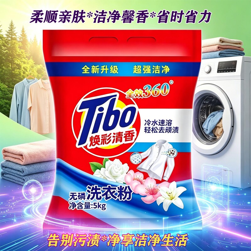 洗衣粉10斤装大袋无磷强力去污渍香味持久护衣护色深层洁净洗衣服