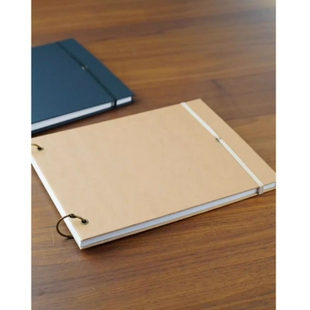 DIY活页手绘白卡本幼儿园班本课程自制书8K涂鸦画本签名簿盖章本可拆卸马克笔