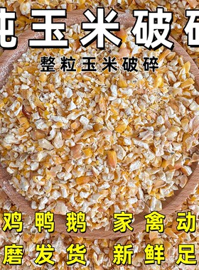 玉米碎喂鸡鸭鹅饲料玉米粉包谷鸡食粮产蛋鸡饲料玉米粒粮食稻谷