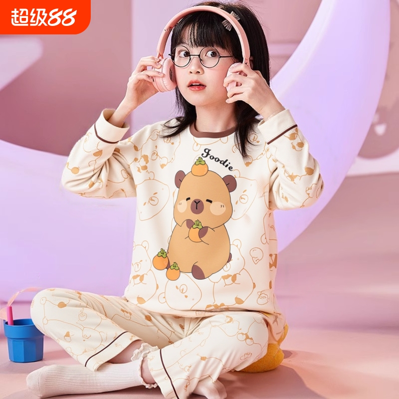 女童卡皮巴拉睡衣|227人收藏